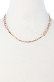 Metal Chain Necklace - Fashionmj