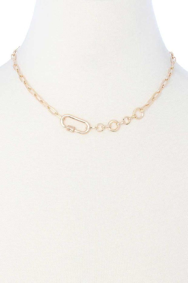 Metal Chain Necklace - Fashionmj