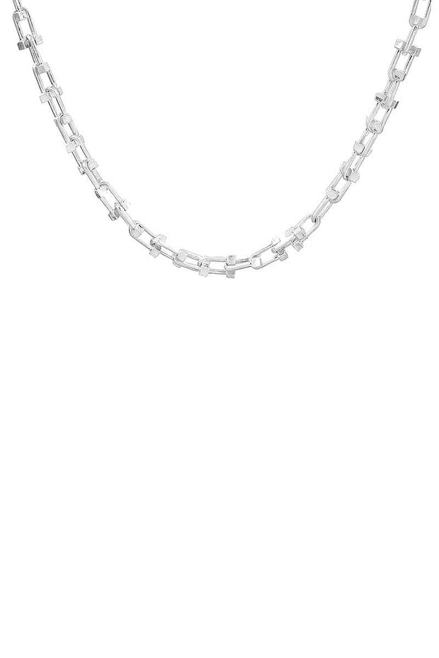 Stylish Chain Link Necklace - Fashionmj