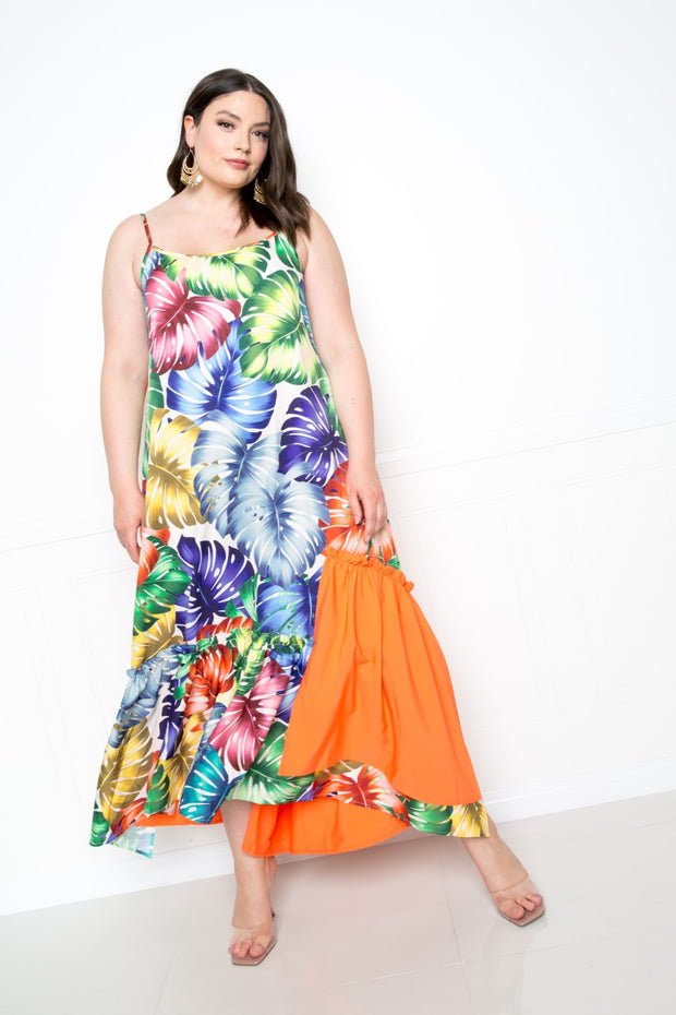 Splice Tropical Dress - Fashionmj