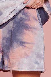 Tie-dye Printed Jersey Shorts - Fashionmj