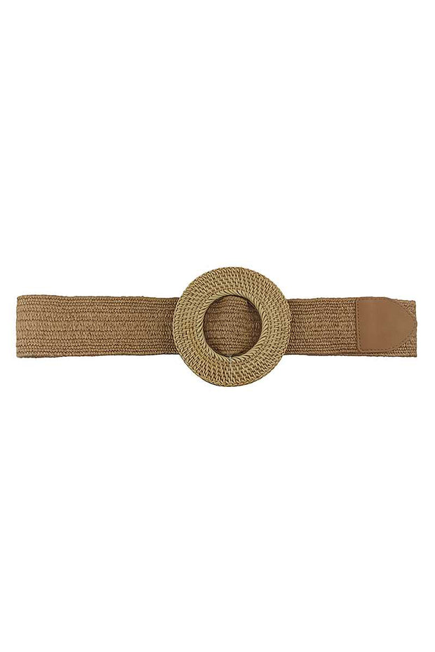 Modern Straw Round Belt - Fashionmj