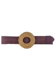 Modern Straw Round Belt - Fashionmj