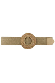 Modern Straw Round Belt - Fashionmj