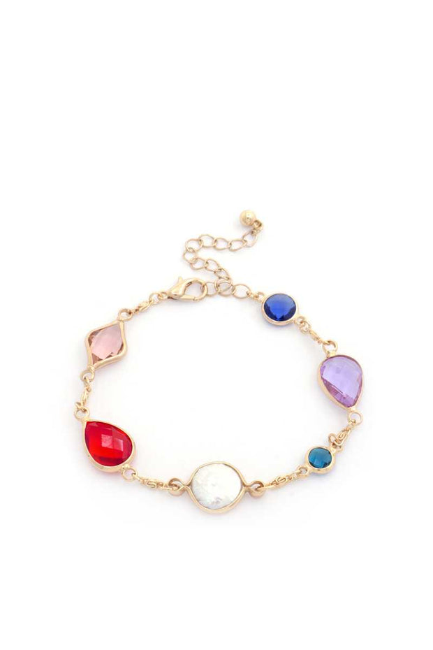 Sodajo Gem Teardrop Bracelet - Fashionmj