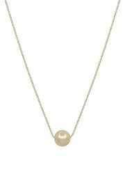 Metal Chain Pearl Pendant Necklace - Fashionmj