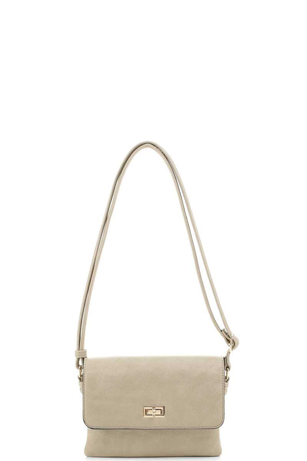 Smooth Colored Crossbody Bag - Fashionmj