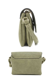 Smooth Colored Crossbody Bag - Fashionmj