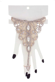 Marquise Rhinestone Hand Ring Bracelet - Fashionmj