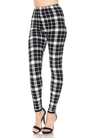 Multi Printed, High Waisted, Leggings With An Elasticized Waist Band. - Fashionmj