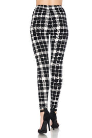 Multi Printed, High Waisted, Leggings With An Elasticized Waist Band. - Fashionmj