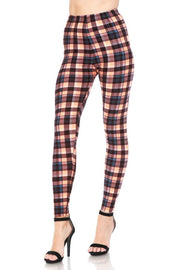 Multi Printed, High Waisted, Leggings With An Elasticized Waist Band - Fashionmj