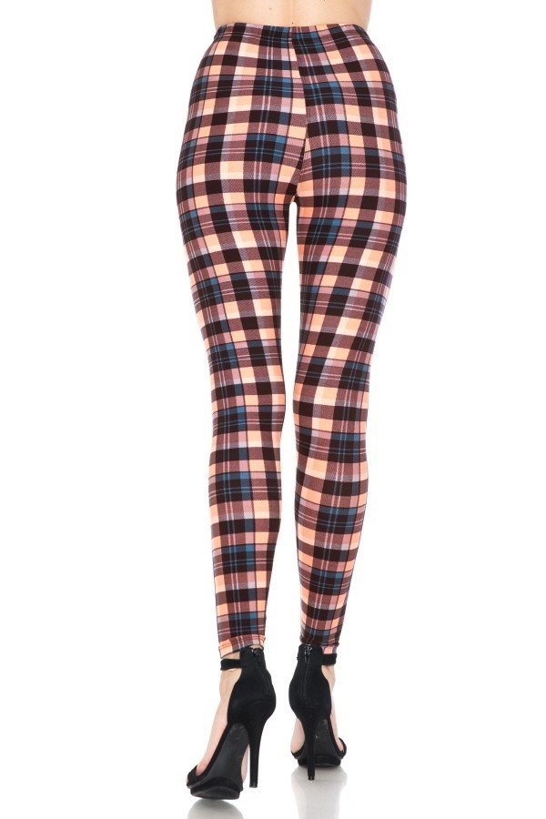 Multi Printed, High Waisted, Leggings With An Elasticized Waist Band - Fashionmj