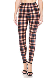 Multi Printed, High Waisted, Leggings With An Elasticized Waist Band - Fashionmj