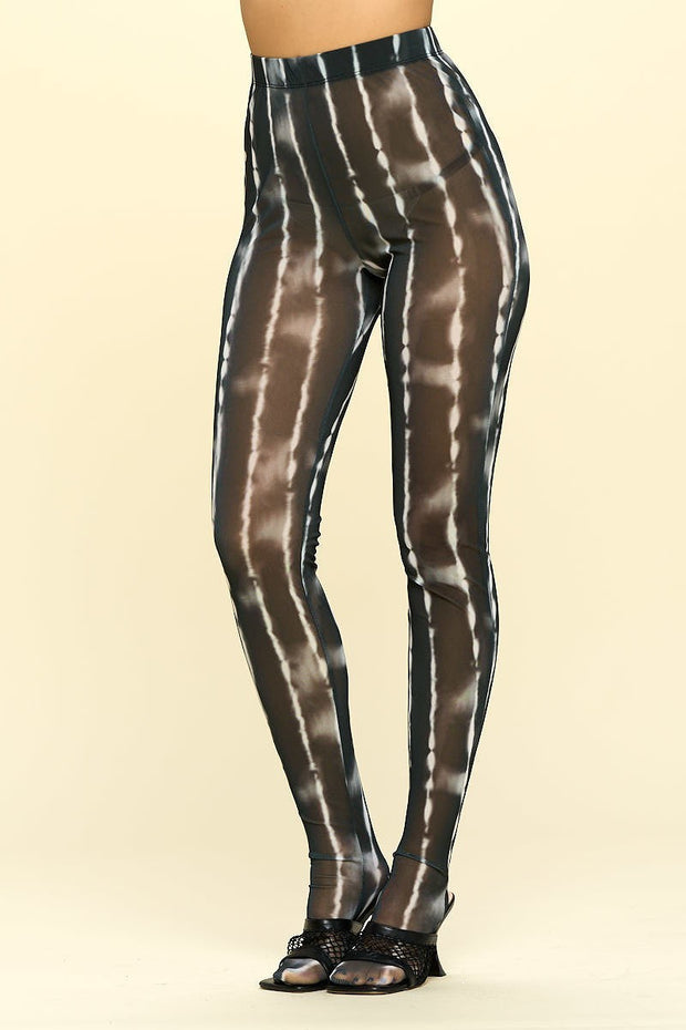 Sheer High Rise Leggings - Fashionmj