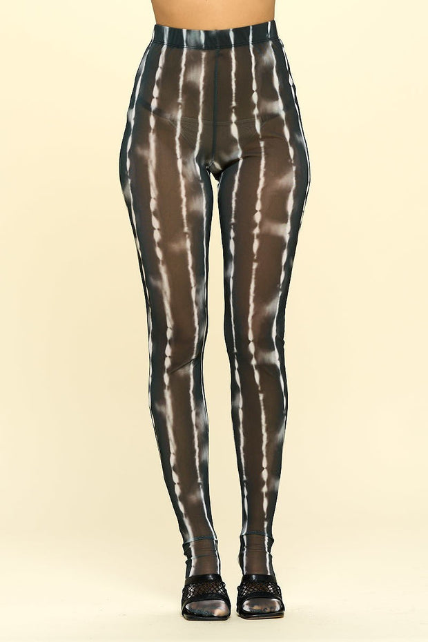 Sheer High Rise Leggings - Fashionmj