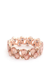 Teardrop Rhinestone Stretch Bracelet - Fashionmj