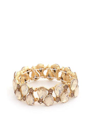 Teardrop Rhinestone Stretch Bracelet - Fashionmj