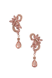 Flower Rhinestone Dangle Earring