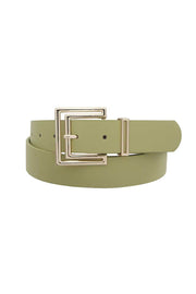 Outline Cutout Square Buckle Belt - Fashionmj