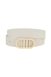 Modern Gridded Oval Standard Belt - Fashionmj