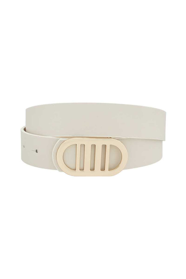 Modern Gridded Oval Standard Belt - Fashionmj