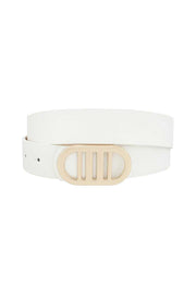 Modern Gridded Oval Standard Belt - Fashionmj