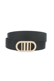 Modern Gridded Oval Standard Belt - Fashionmj