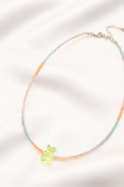 Gummy Bear Charm Beaded Necklace - Fashionmj