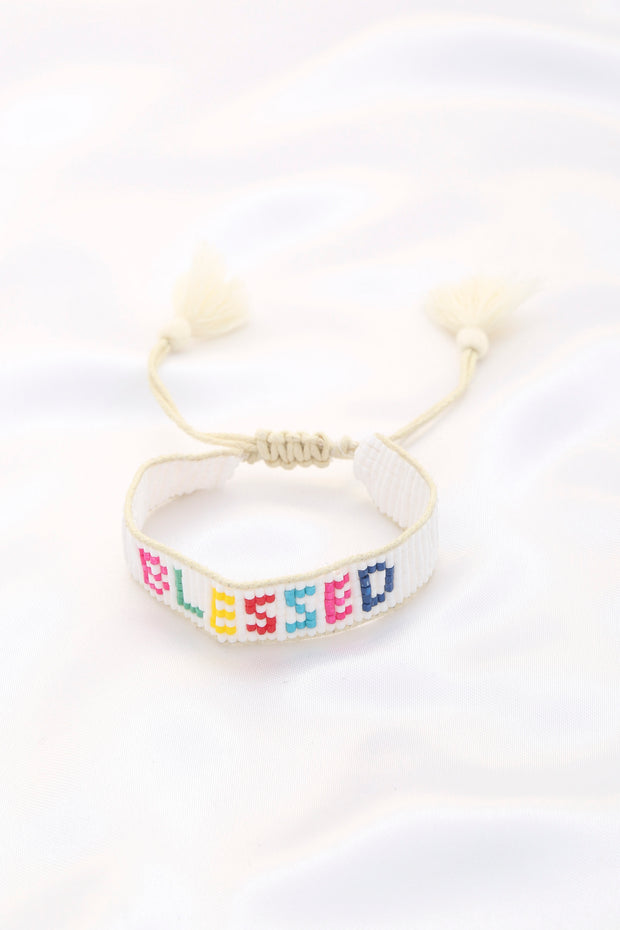 Blessed Bead Pull Tie Bracelet - Fashionmj