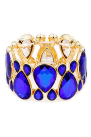 Gem Crystal Stone Stretch Bracelet - Fashionmj