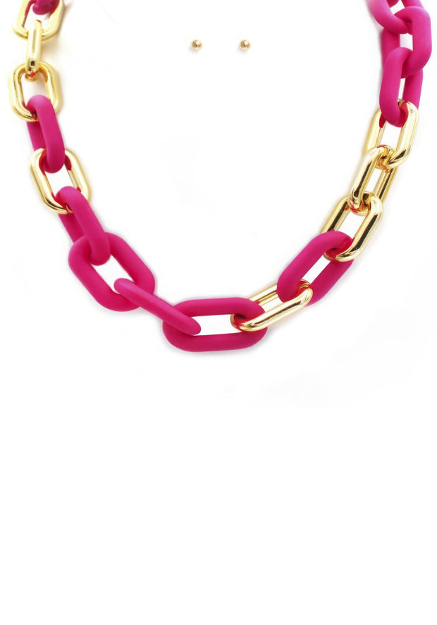 Oval Link Necklace - Fashionmj