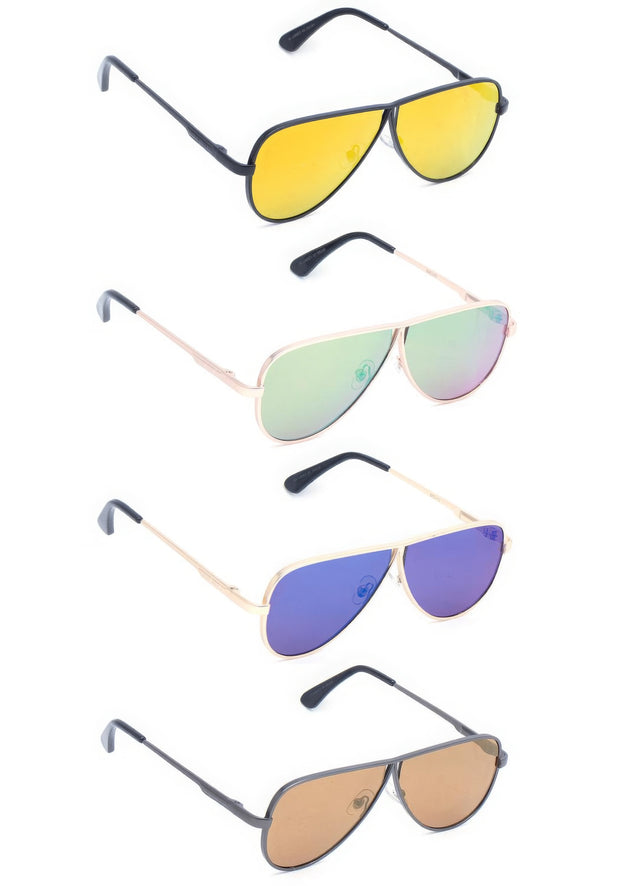 Modern Aviators Shape Sunglasses - Fashionmj