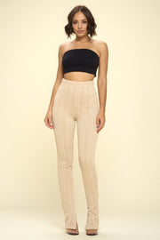 Knit High Rise Leggings - Fashionmj