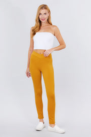 Mid-rise Ponte Pants - Fashionmj