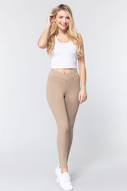 Mid-rise Ponte Pants - Fashionmj