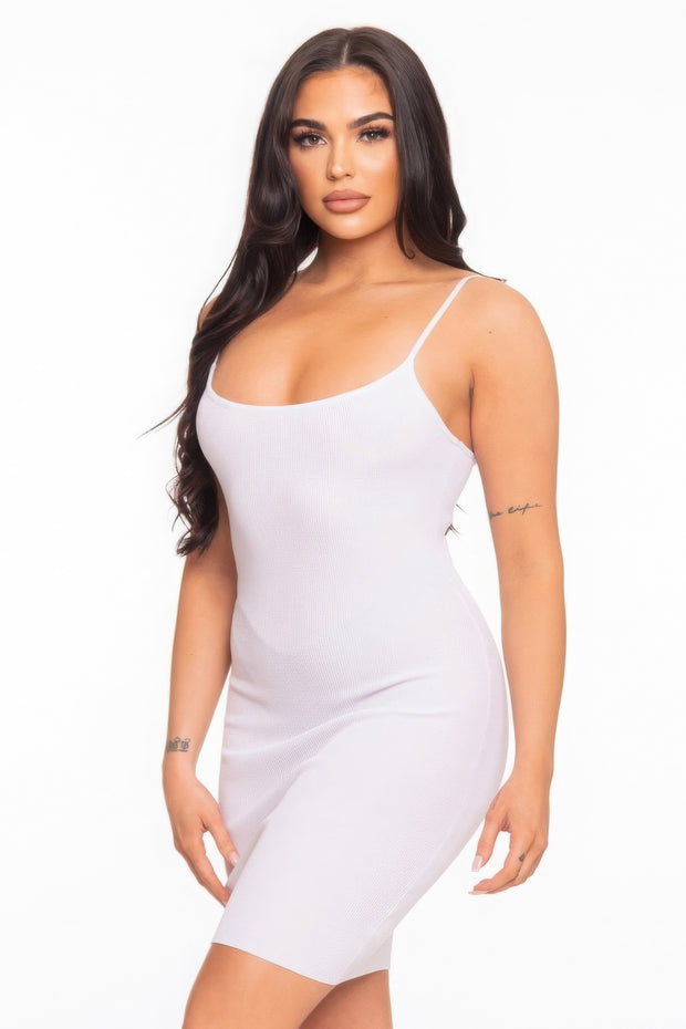 Cami Open Back Mini Dress - Fashionmj