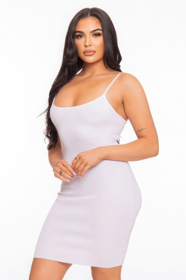 Cami Open Back Mini Dress - Fashionmj