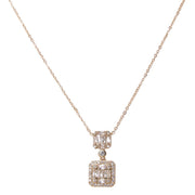 Double Square Necklace - Fashionmj