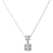 Double Square Necklace - Fashionmj