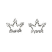 Crown Crystal Stud Earring