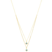 Double Star Crystal Layered Necklace - Fashionmj