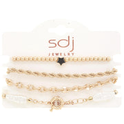 Sodajo Star Beaded Bracelet Set - Fashionmj