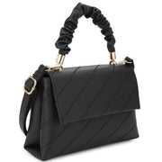 Fashion Smooth Pattern Wrinkle Handle Crossbody Bag - Fashionmj