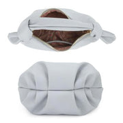 Smooth Round Handle Zipper Bag - Fashionmj