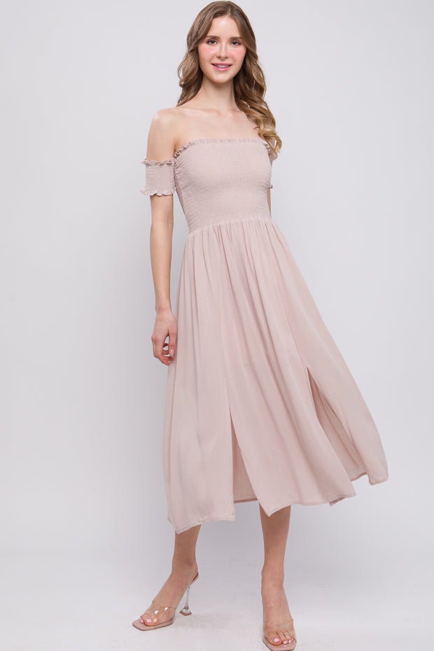 Flowy Off The Shoulder Dress - Fashionmj