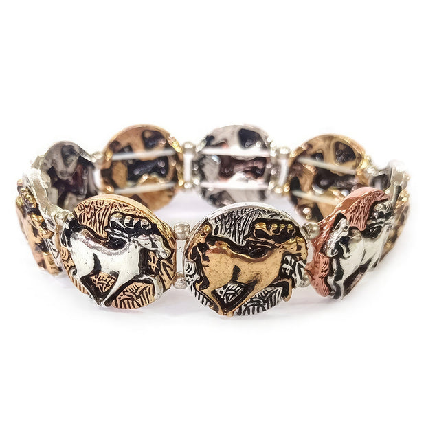 Horse Coin Metal Bracelet - Fashionmj