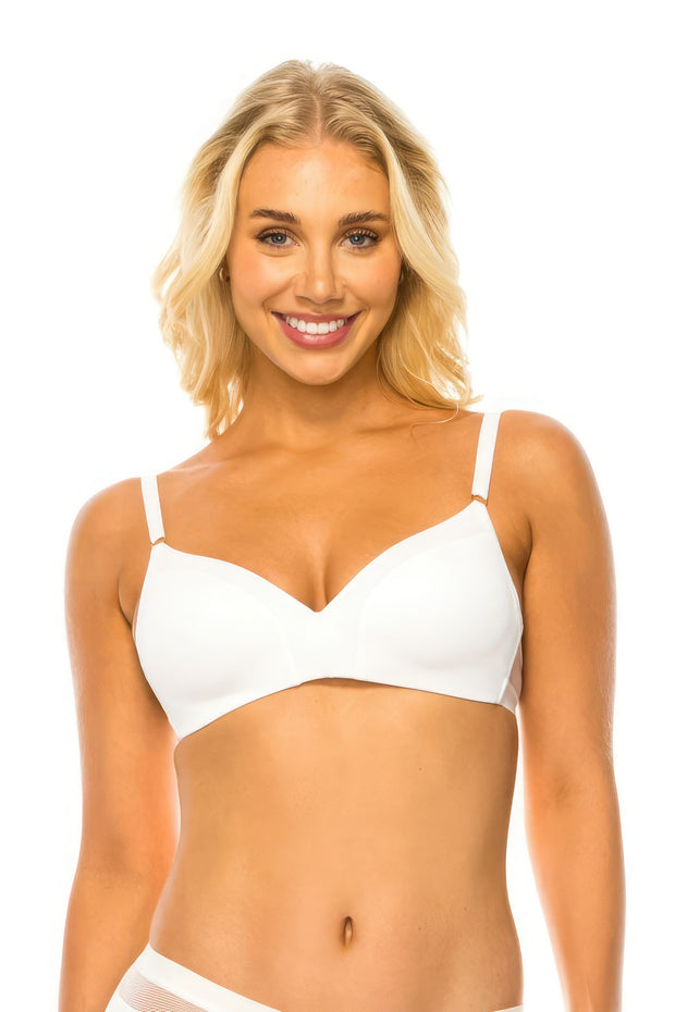 Mesh Band No Wire  Bra - Fashionmj