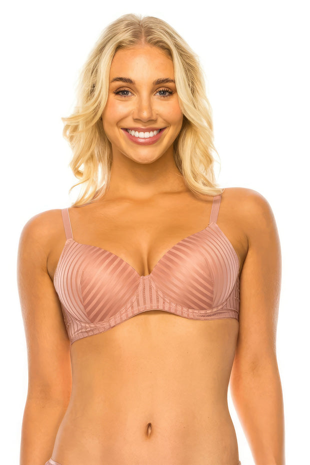 Stripe Lace Bra - Fashionmj