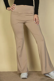 High Waisted Front Pocket Flare Pants - Fashionmj